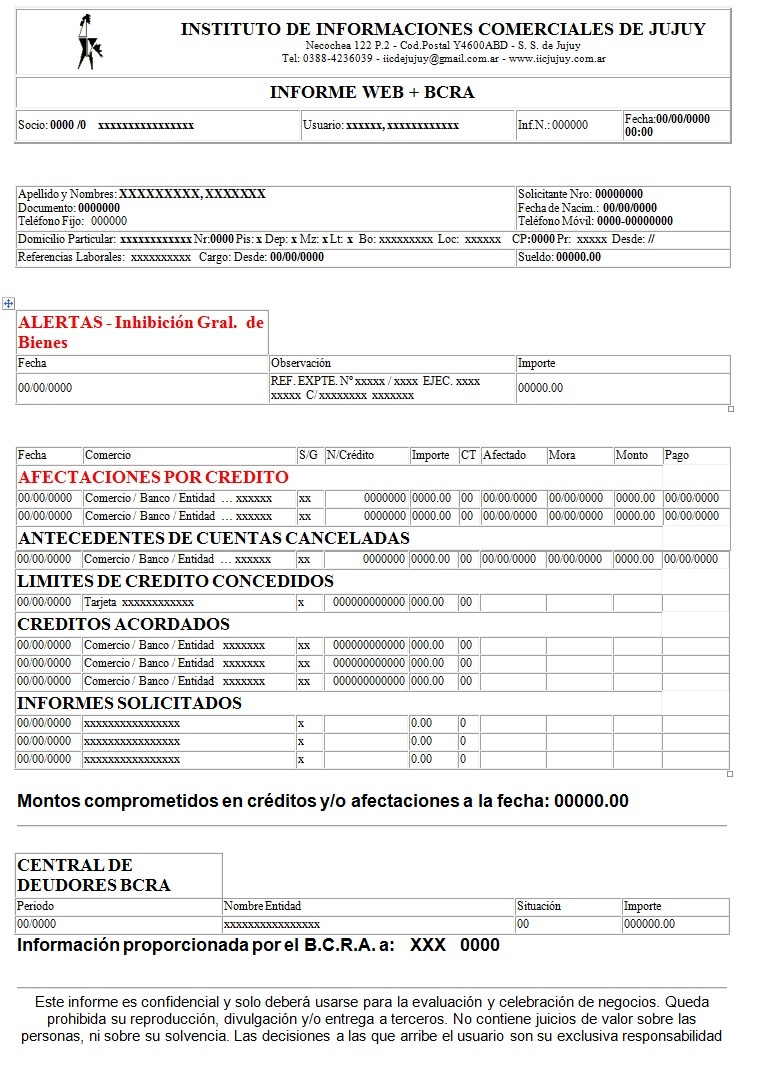 Informe Comercial Iicjujuy Com Ar